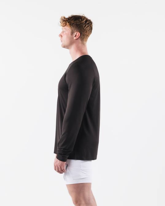 camiseta aa airtech ls hombres Alphalete 08R8521 ropa marrón guijarro