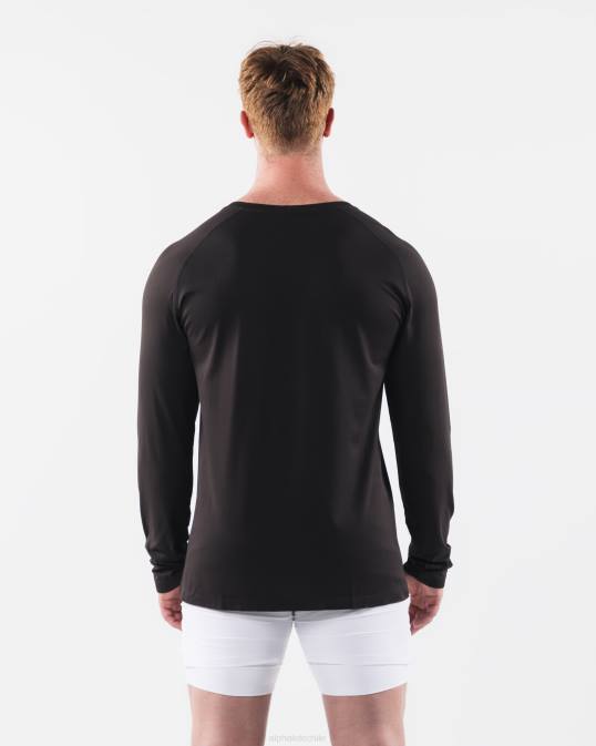 camiseta aa airtech ls hombres Alphalete 08R8521 ropa marrón guijarro