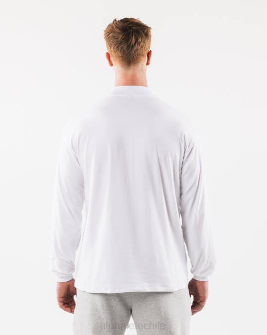 cuello falso con núcleo cepillado hombres Alphalete 08R8538 ropa blanco