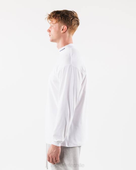 cuello falso con núcleo cepillado hombres Alphalete 08R8538 ropa blanco