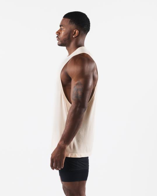 aa corte de airtech hombres Alphalete 08R8571 ropa marrón amarillento