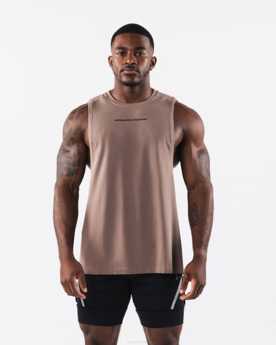 aa corte de airtech hombres Alphalete 08R8574 ropa marrón beige cremoso