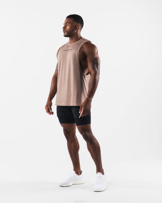 aa corte de airtech hombres Alphalete 08R8574 ropa marrón beige cremoso