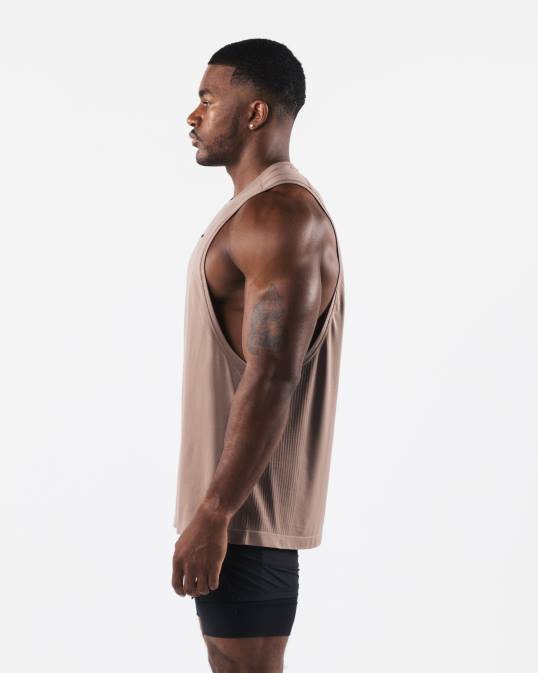 aa corte de airtech hombres Alphalete 08R8574 ropa marrón beige cremoso