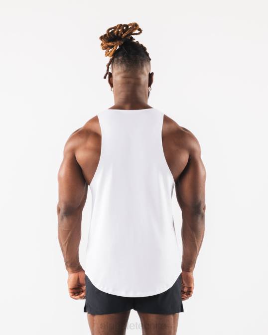 camiseta sin mangas con estampado de cachemira hombres Alphalete 08R8578 ropa blanco