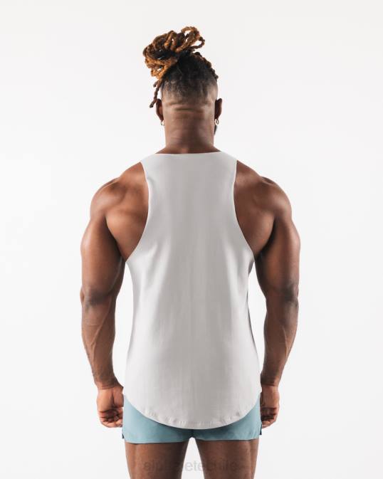 camiseta sin mangas con estampado de cachemira hombres Alphalete 08R8581 ropa gris atlético