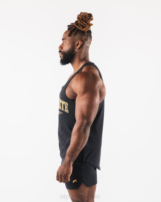 camiseta sin mangas con estampado de cachemira hombres Alphalete 08R8582 ropa negro