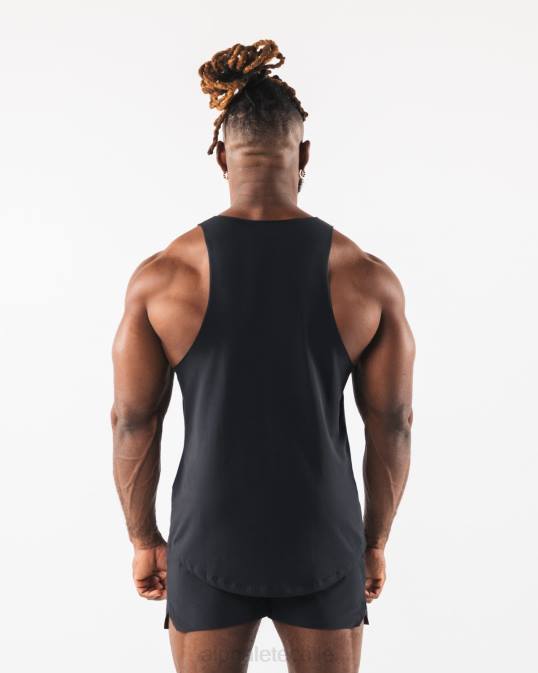 camiseta sin mangas con estampado de cachemira hombres Alphalete 08R8582 ropa negro
