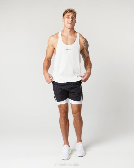 larguero con núcleo de algodón pesado hombres Alphalete 08R8594 ropa concha blanca