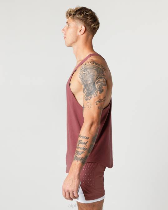 larguero con núcleo de algodón pesado hombres Alphalete 08R8595 ropa otoño rojo
