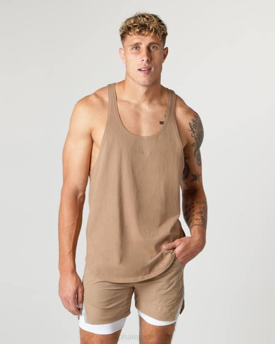 larguero con núcleo de algodón pesado hombres Alphalete 08R8596 ropa chai marrón