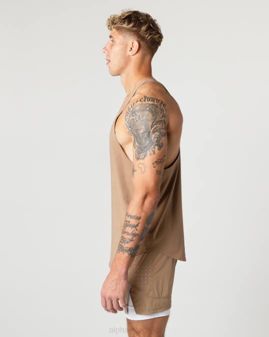 larguero con núcleo de algodón pesado hombres Alphalete 08R8596 ropa chai marrón
