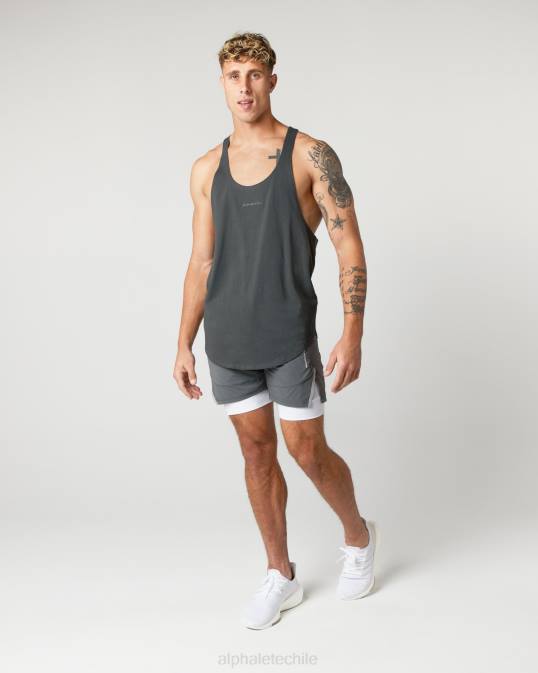 larguero con núcleo de algodón pesado hombres Alphalete 08R8599 ropa gris sombra