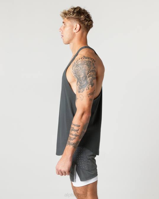 larguero con núcleo de algodón pesado hombres Alphalete 08R8599 ropa gris sombra
