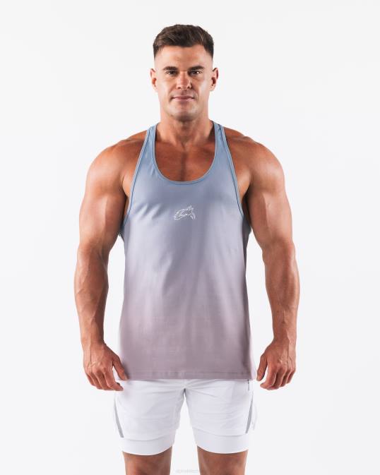 larguero de cabeza de lobo hombres Alphalete 08R8559 ropa agua tranquila gradiente azul