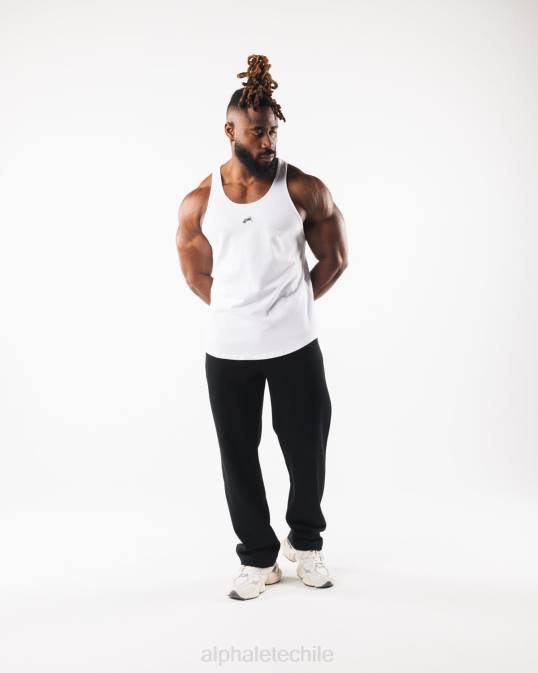 tanque de cabeza de lobo hombres Alphalete 08R8563 ropa blanco/peltre