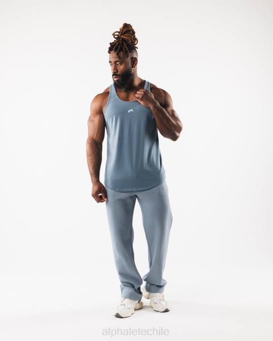 tanque de cabeza de lobo hombres Alphalete 08R8566 ropa azul glaciar