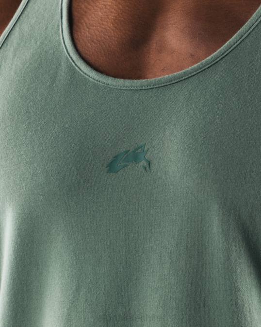 tanque de cabeza de lobo hombres Alphalete 08R8567 ropa verde salvia