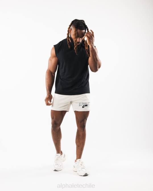 tanque muscular de cabeza de lobo cepillado hombres Alphalete 08R8587 ropa negro