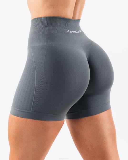 amplificar contorno corto 5" mujer Alphalete 08R8293 ropa rascacielos gris