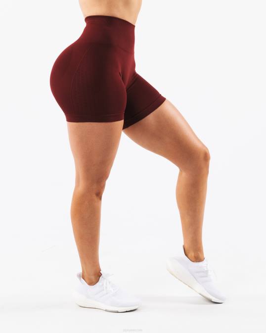 amplificar contorno corto 5" mujer Alphalete 08R8296 ropa nuevo rojo burdeos