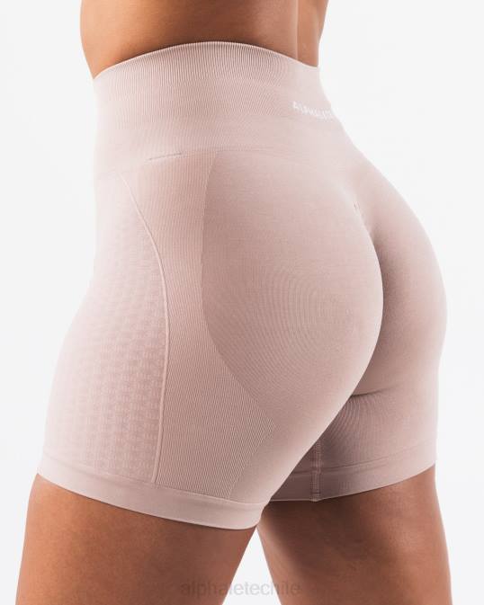 amplificar contorno corto 5" mujer Alphalete 08R8312 ropa marrón porcelana