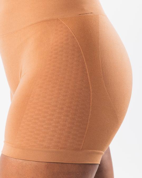 amplificar contorno corto 5" mujer Alphalete 08R8314 ropa marrón arcilla