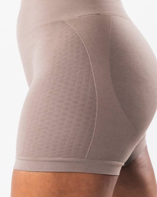 amplificar contorno corto 5" mujer Alphalete 08R8315 ropa marrón moca