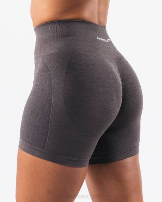 amplificar contorno corto 5" mujer Alphalete 08R8316 ropa gris peltre