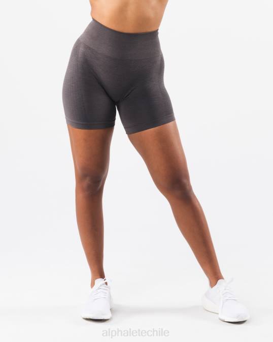 amplificar contorno corto 5" mujer Alphalete 08R8316 ropa gris peltre
