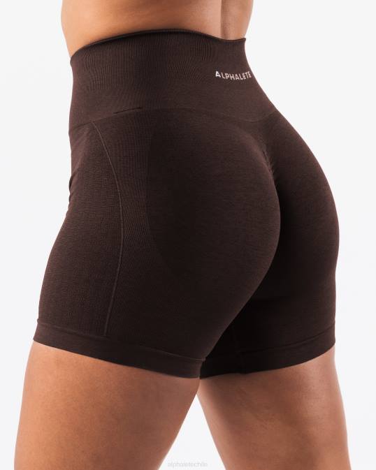 amplificar contorno corto 5" mujer Alphalete 08R8317 ropa marrón cachemira