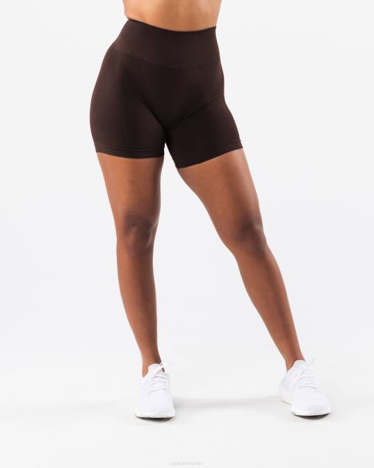 amplificar contorno corto 5" mujer Alphalete 08R8317 ropa marrón cachemira