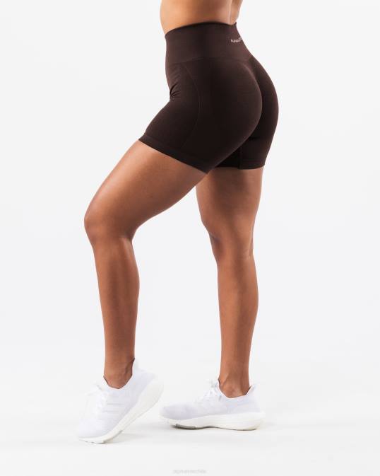 amplificar contorno corto 5" mujer Alphalete 08R8317 ropa marrón cachemira