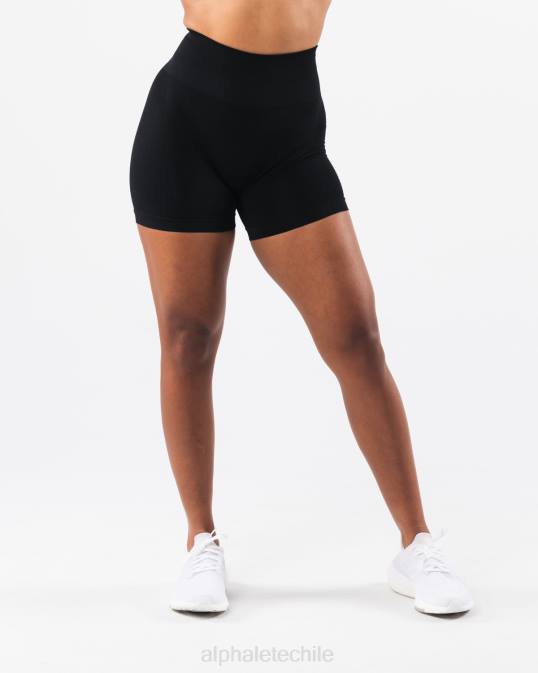 amplificar contorno corto 5" mujer Alphalete 08R8318 ropa negro