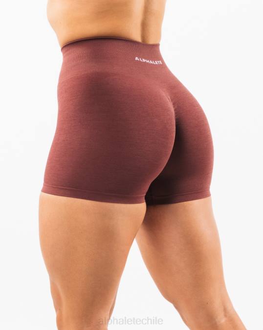 amplificar corto 4.5" mujer Alphalete 08R8305 ropa rosa polvorienta roja