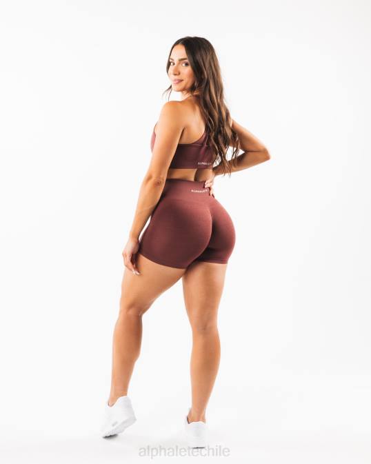 amplificar corto 4.5" mujer Alphalete 08R8305 ropa rosa polvorienta roja