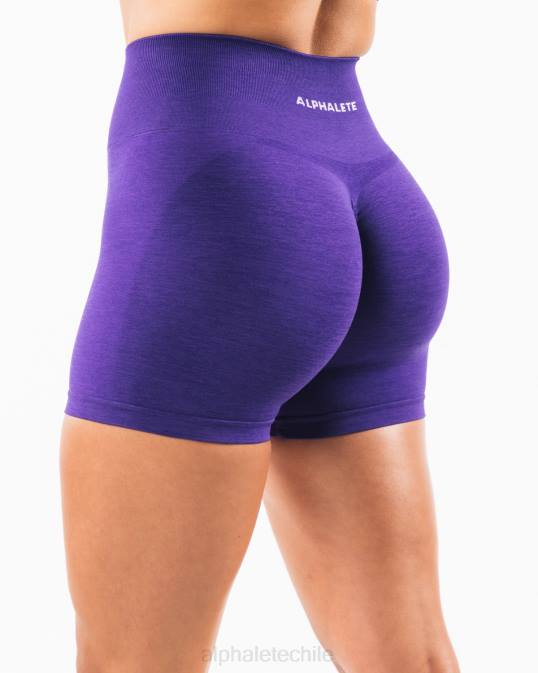 amplificar corto 4.5" mujer Alphalete 08R8321 ropa morado electrico