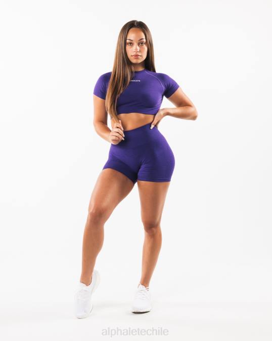 amplificar corto 4.5" mujer Alphalete 08R8321 ropa morado electrico