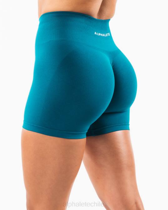amplificar corto 4.5" mujer Alphalete 08R8322 ropa océano galáctico azul