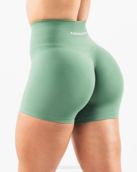 amplificar corto 4.5" mujer Alphalete 08R8330 ropa Jade verde