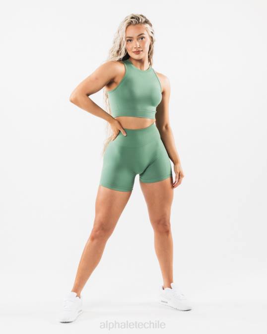 amplificar corto 4.5" mujer Alphalete 08R8330 ropa Jade verde