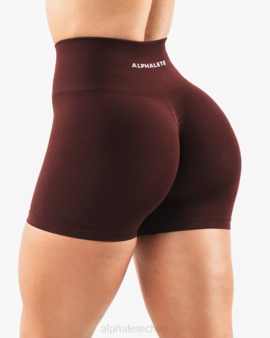 amplificar corto 4.5" mujer Alphalete 08R8334 ropa sangría roja