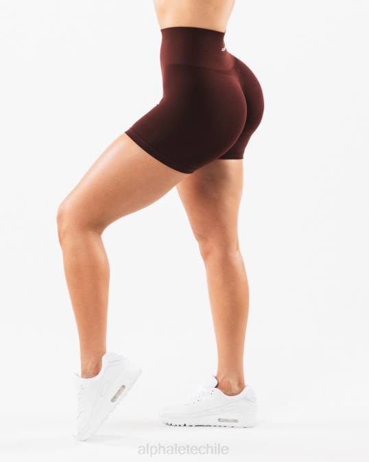 amplificar corto 4.5" mujer Alphalete 08R8334 ropa sangría roja