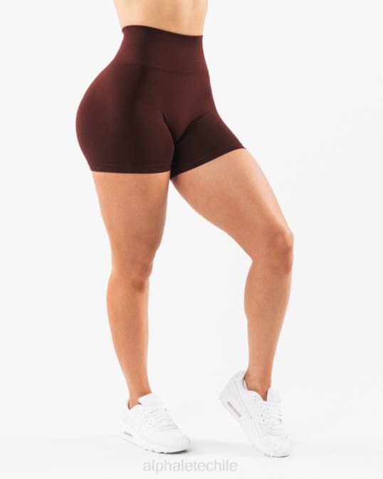 amplificar corto 4.5" mujer Alphalete 08R8334 ropa sangría roja