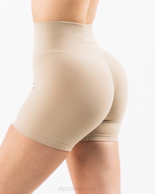 amplificar corto 4.5" mujer Alphalete 08R8337 ropa marrón lino