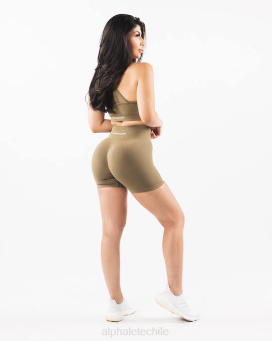 amplificar corto 4.5" mujer Alphalete 08R8339 ropa sauce verde