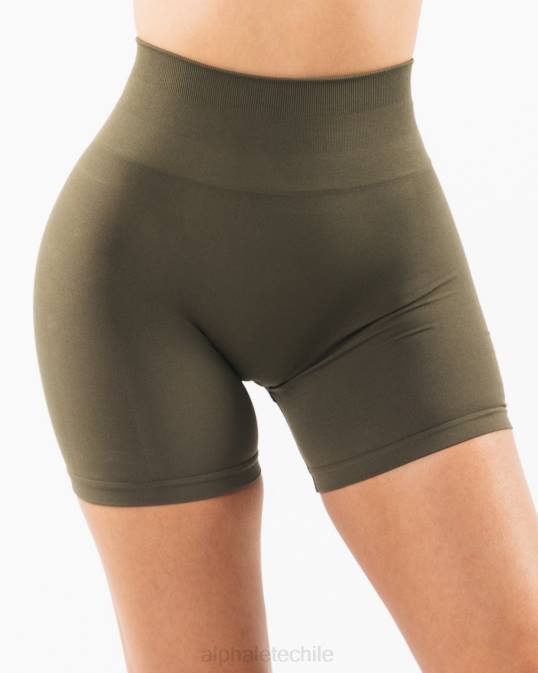 amplificar corto 4.5" mujer Alphalete 08R8340 ropa roble verde