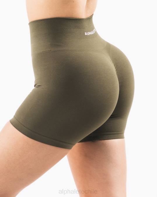 amplificar corto 4.5" mujer Alphalete 08R8340 ropa roble verde