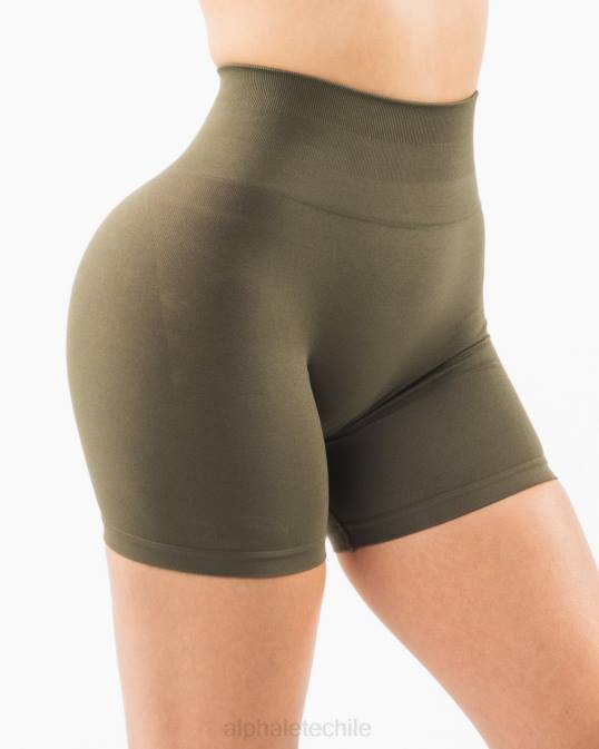 amplificar corto 4.5" mujer Alphalete 08R8340 ropa roble verde