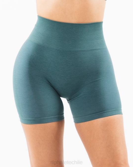 amplificar corto 4.5" mujer Alphalete 08R8341 ropa océano azul